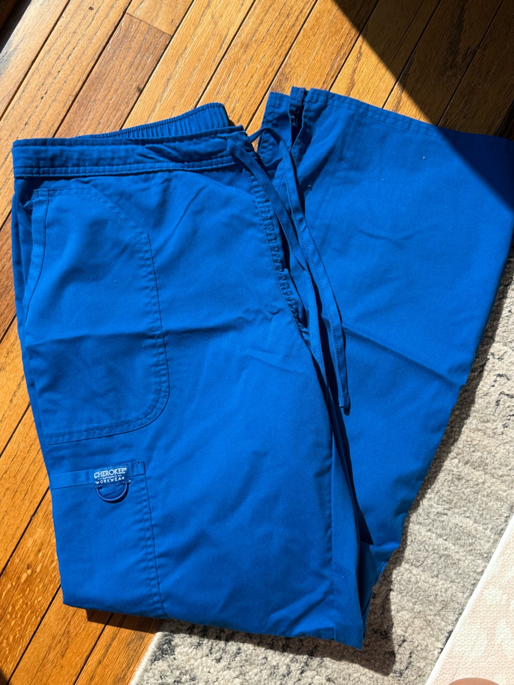 Cherokee Women’s Cobalt Blue Cargo Scrub Pants